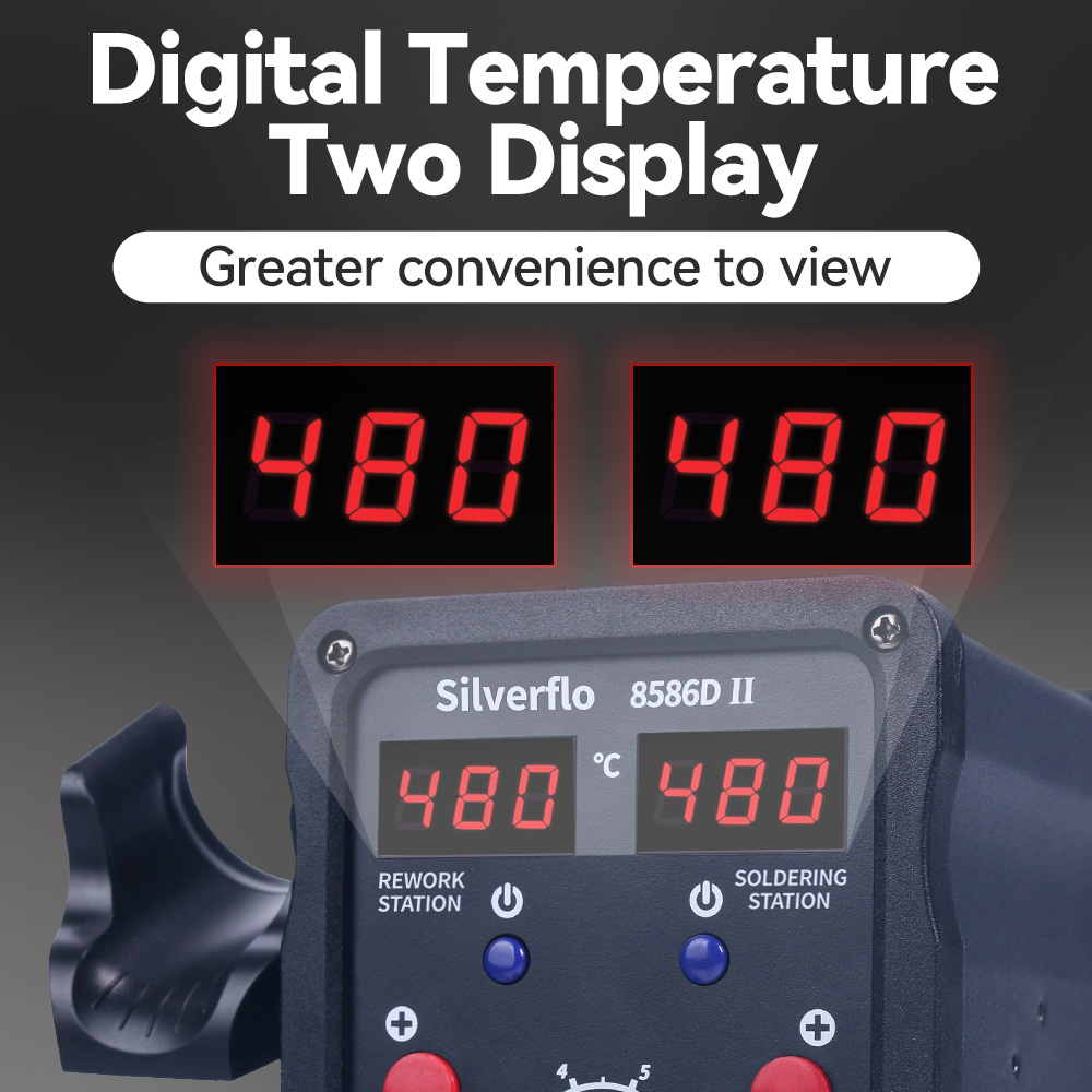 Паяльная станция Silverflo 858 – обзор и цена T12 Soldering Station Oled